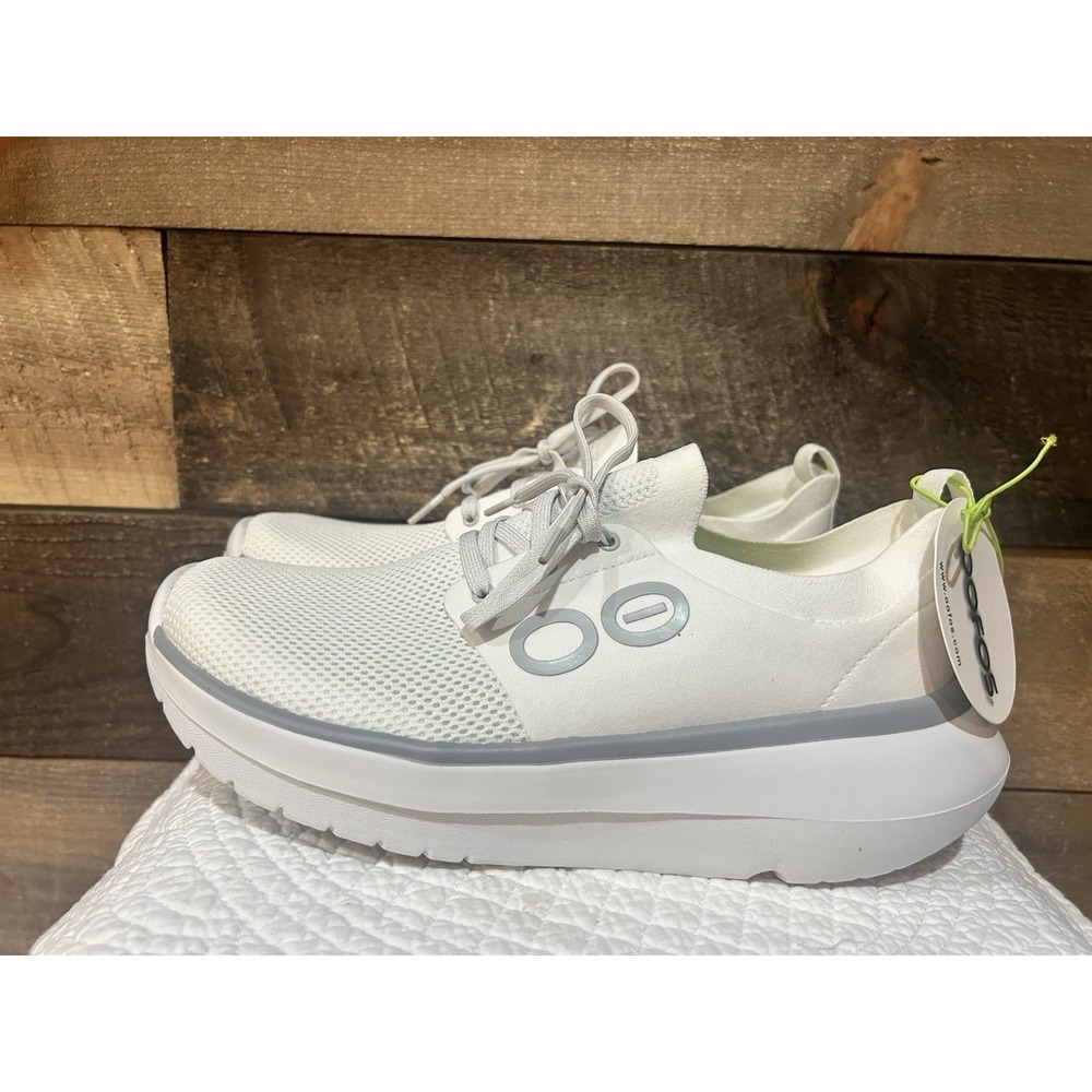 Oofos Women's OOmy Stride Sneakers White Size 9 NEW